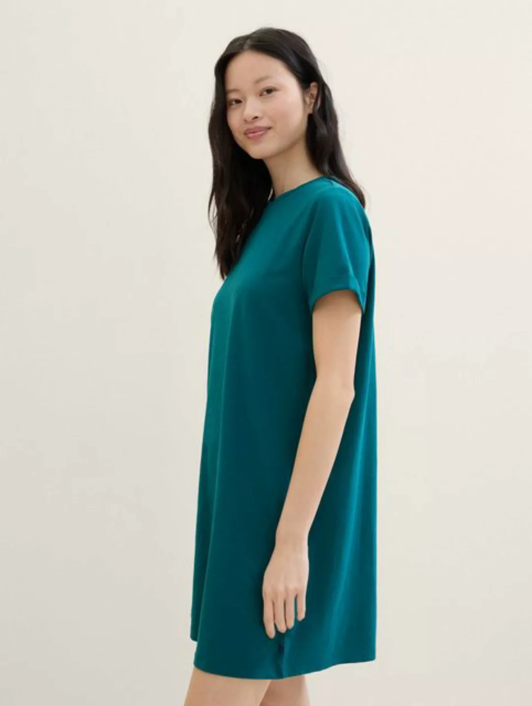 TOM TAILOR Denim Jerseykleid in Melange-Optik günstig online kaufen