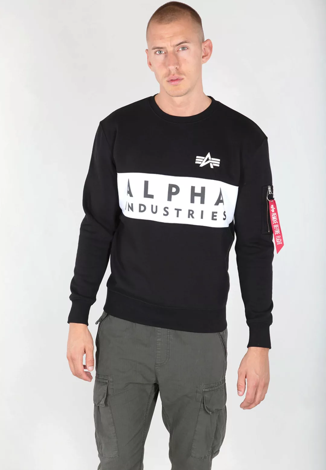 Alpha Industries Sweater "Alpha Industries Men - Sweatshirts Block Logo Swe günstig online kaufen