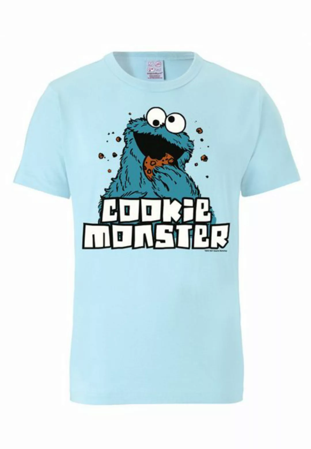 LOGOSHIRT T-Shirt Sesamstrasse - Krümelmonster mit coolem Print günstig online kaufen