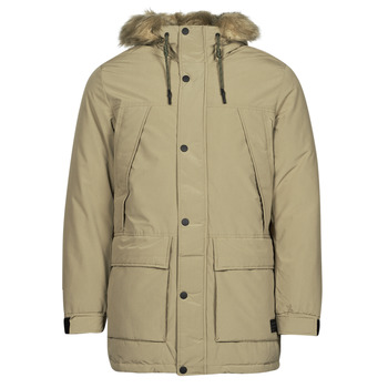 Jack & Jones – Originals – Parka in Marineblau mit Kunstpelzbesatz an der K günstig online kaufen