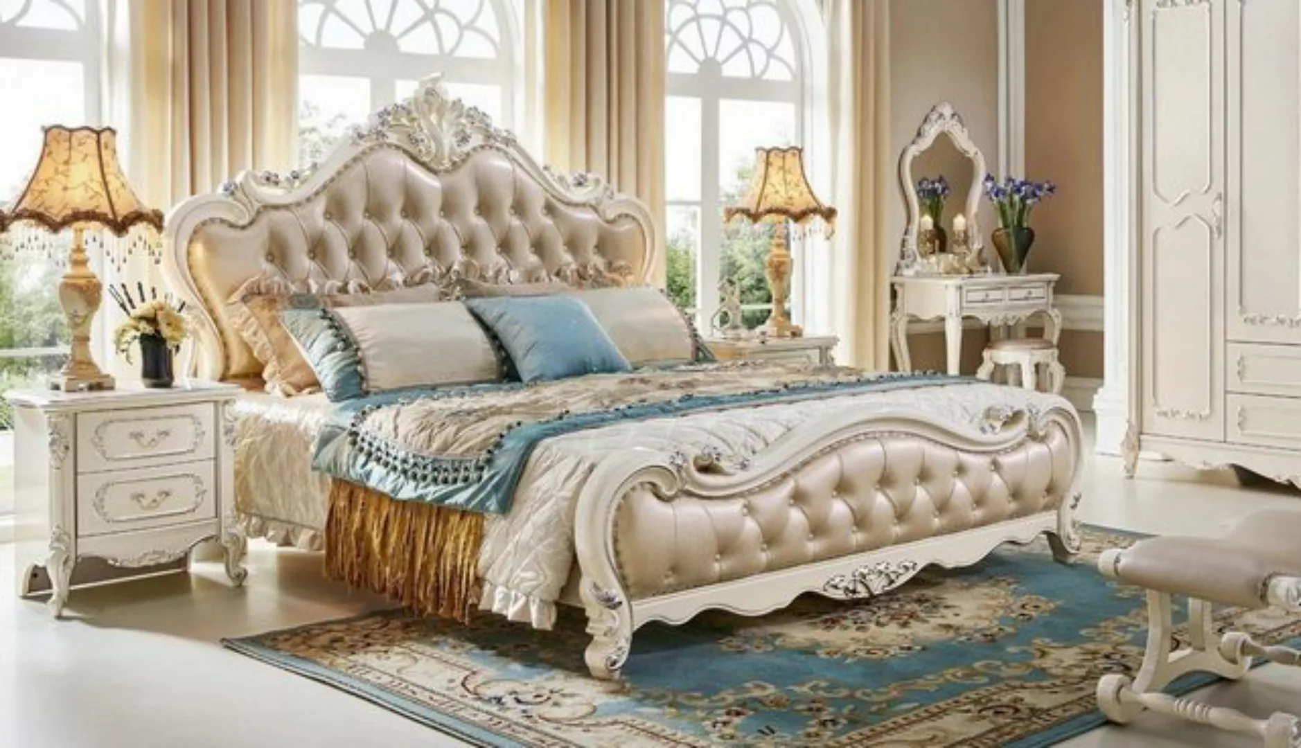 JVmoebel Bett Luxus Chesterfield Schlafzimmer Bett Polster Design Luxus SOF günstig online kaufen