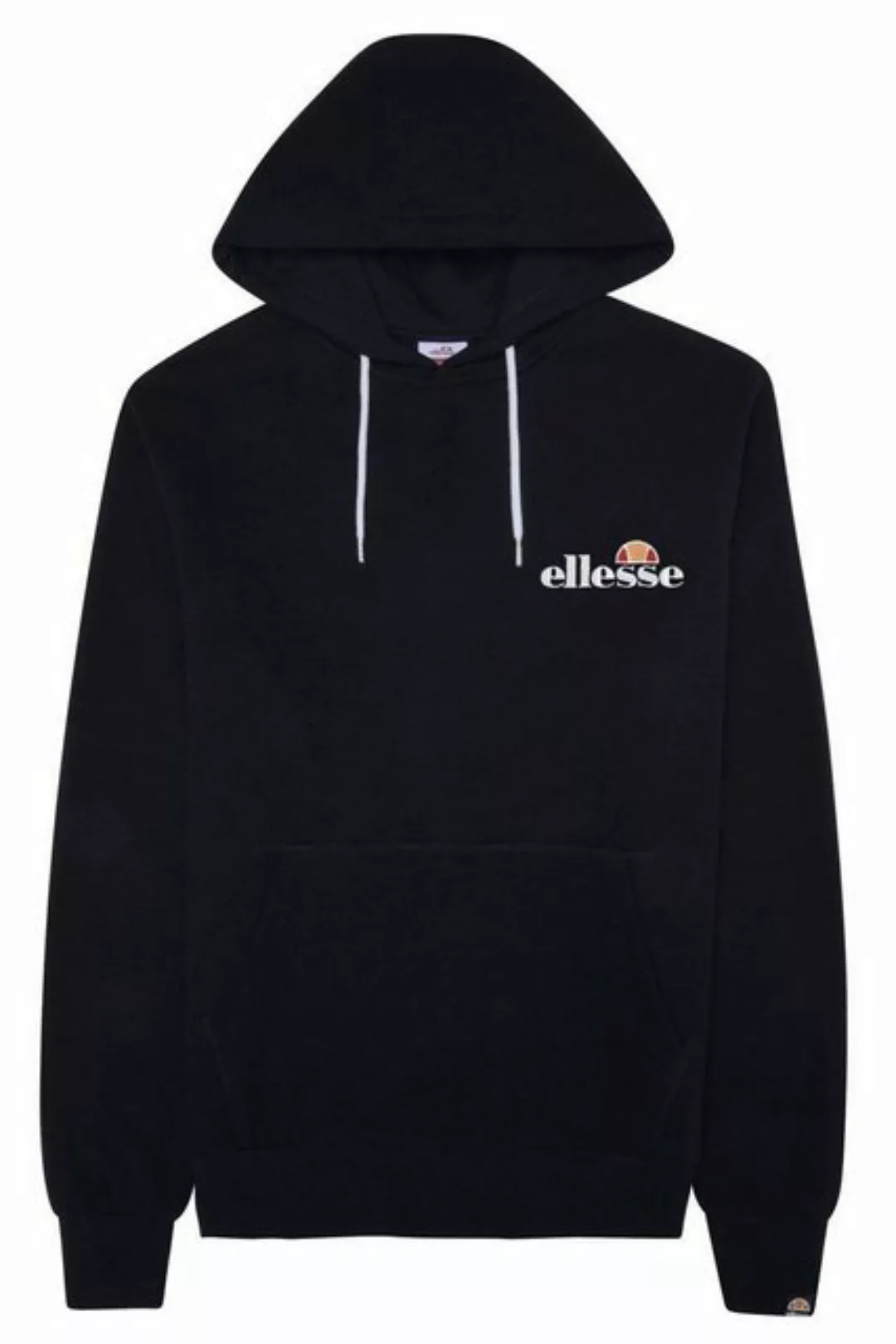 ellesse – Grauer Kapuzenpullover mit kleinem Logo günstig online kaufen