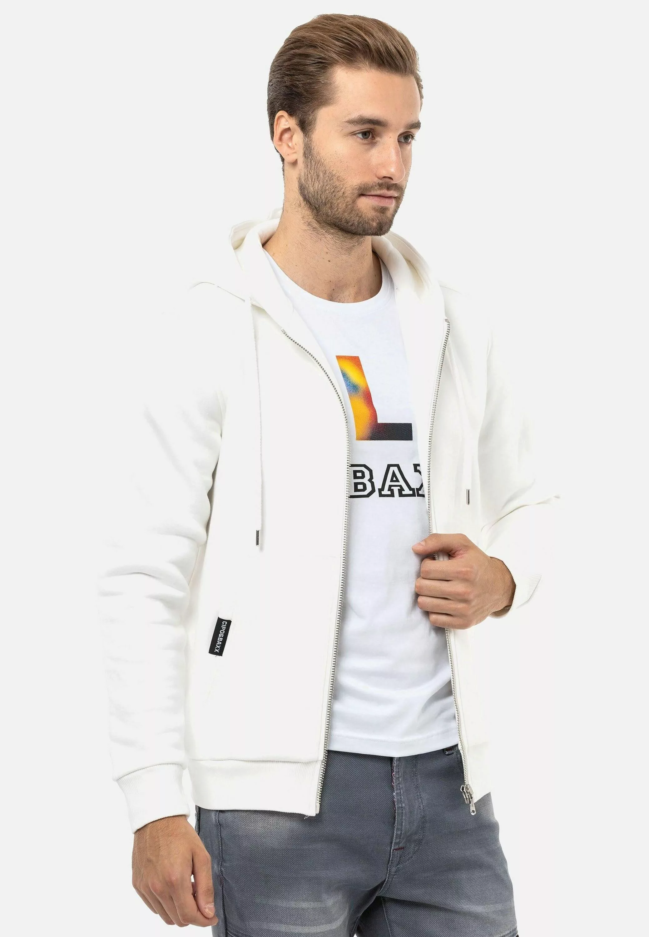 Cipo & Baxx Sweatjacke "Jacken", mit Kapuze, CL556 günstig online kaufen