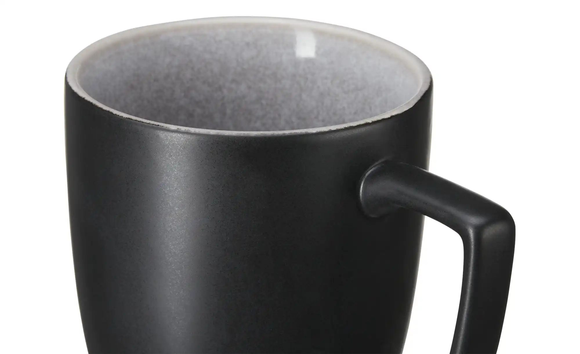 Kaffeebecher  Como ¦ grau ¦ Porzellan ¦ Maße (cm): B: 12 H: 8,5 T: 10,7  Ø: günstig online kaufen