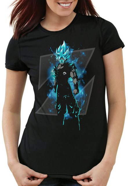 style3 T-Shirt Son-Goku Z Blue god modus super dragonball z gt songoku dbz günstig online kaufen