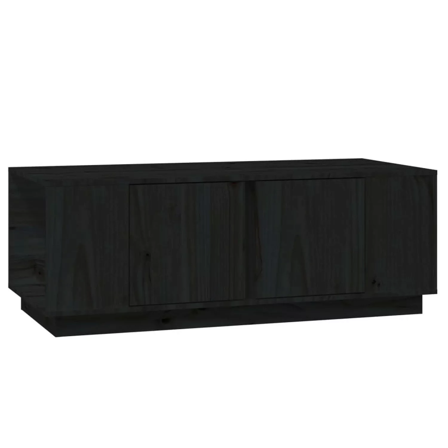 Vidaxl Couchtisch Schwarz 110x50x40 Cm Massivholz Kiefer günstig online kaufen