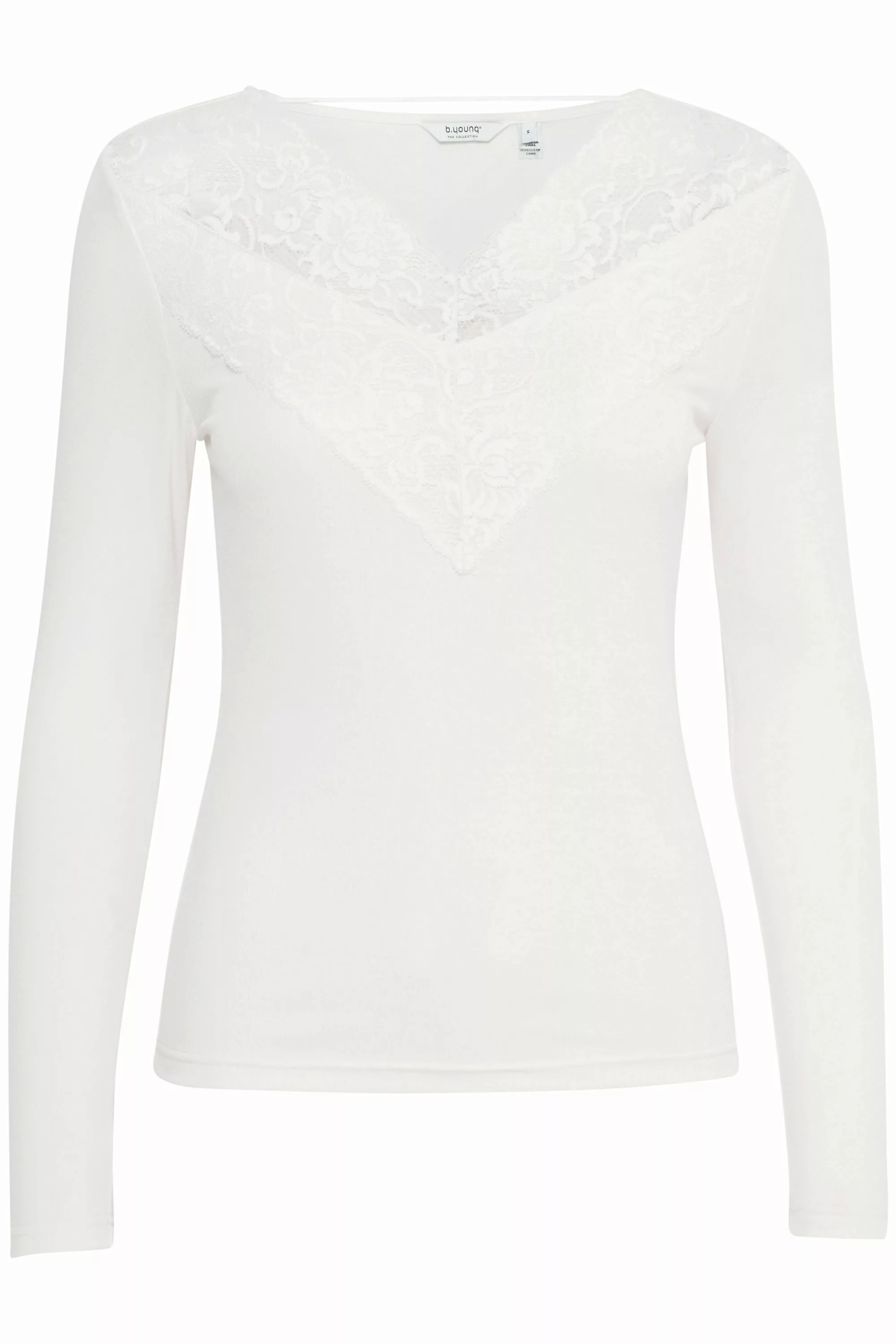 b.young Longsweatshirt "Longtop BYPIRENI LACE TOP -" günstig online kaufen