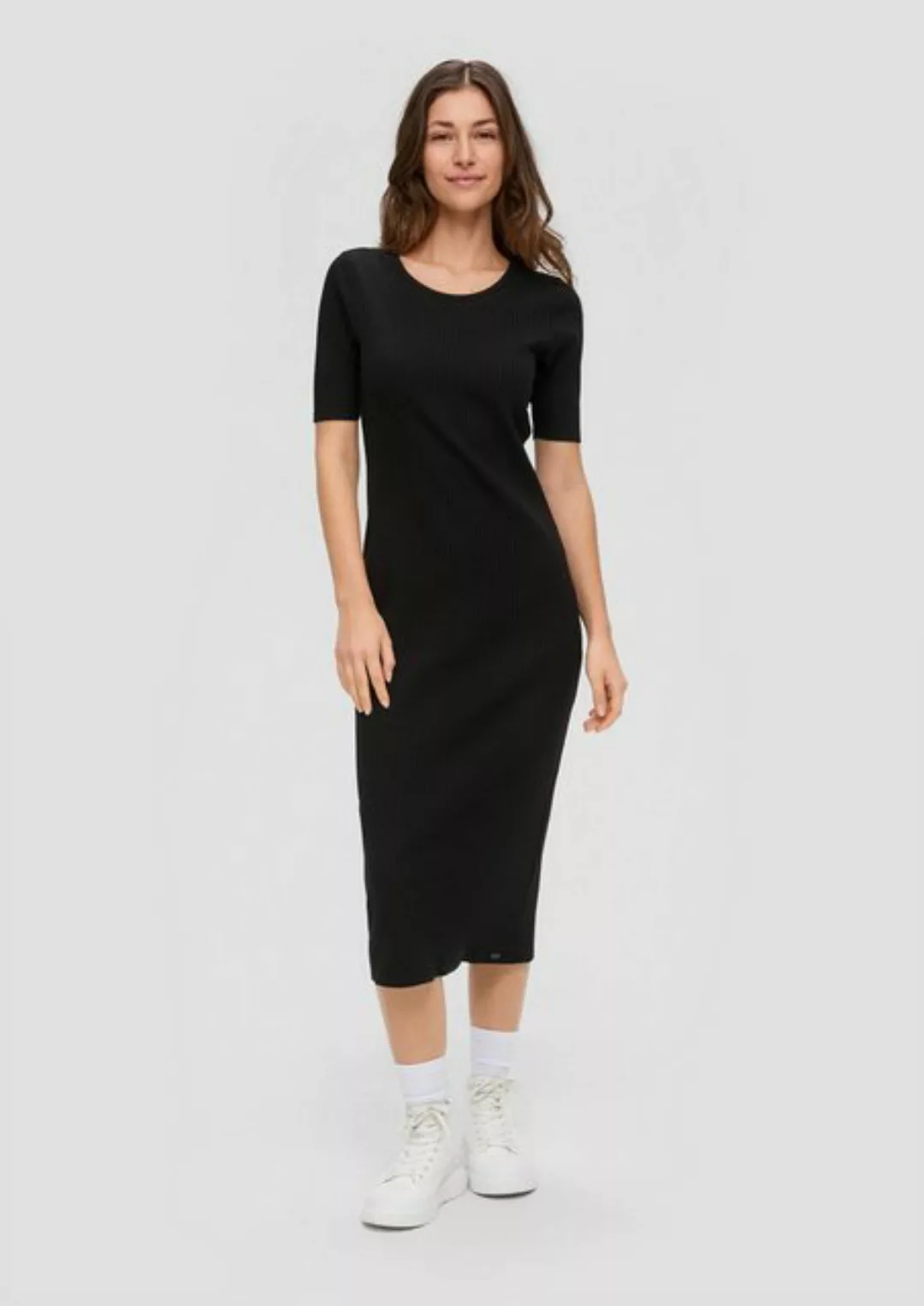 QS Minikleid Maxi-Kleid mit Rippstruktur günstig online kaufen