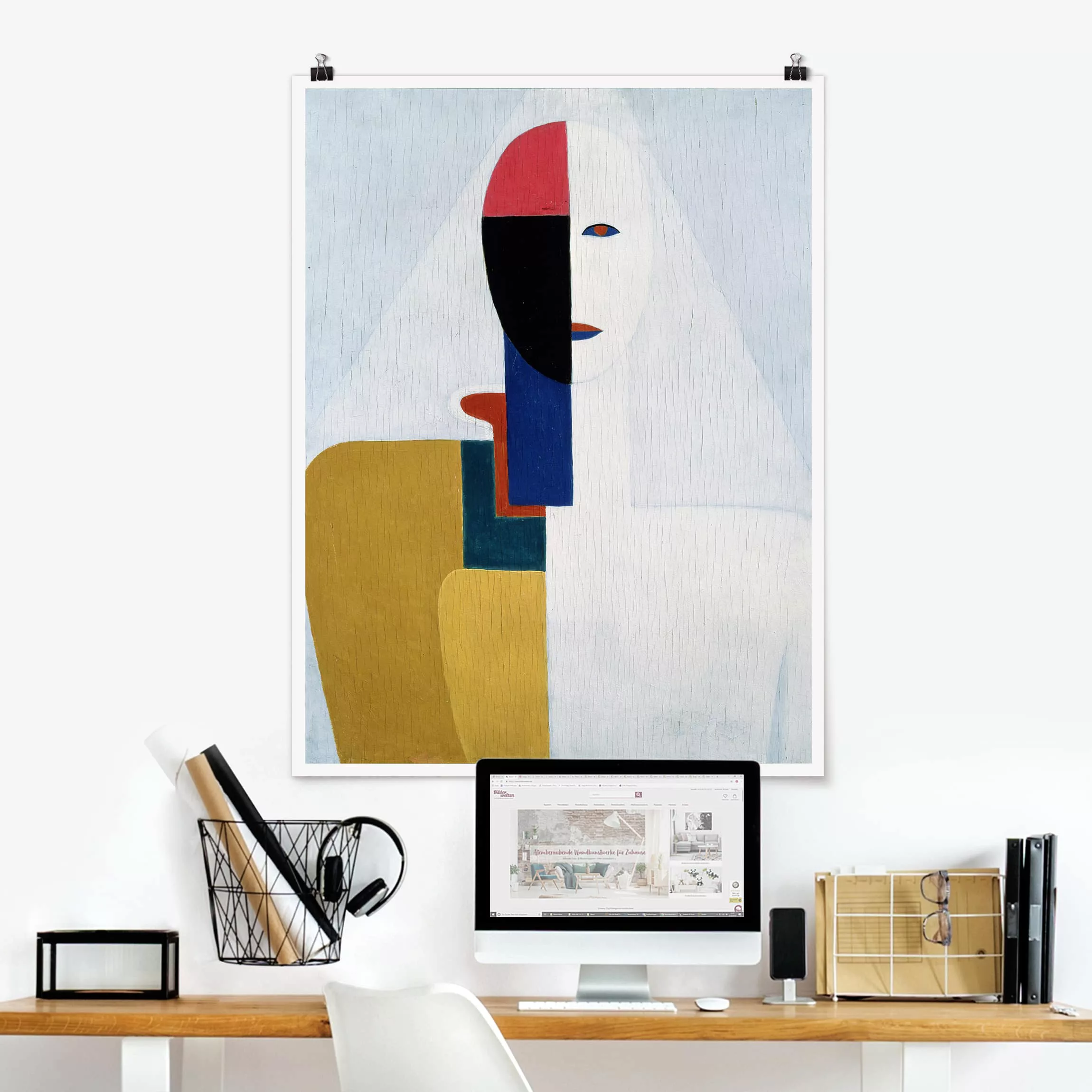 Poster Kunstdruck - Hochformat Kasimir Malewitsch - Weiblicher Torso I günstig online kaufen