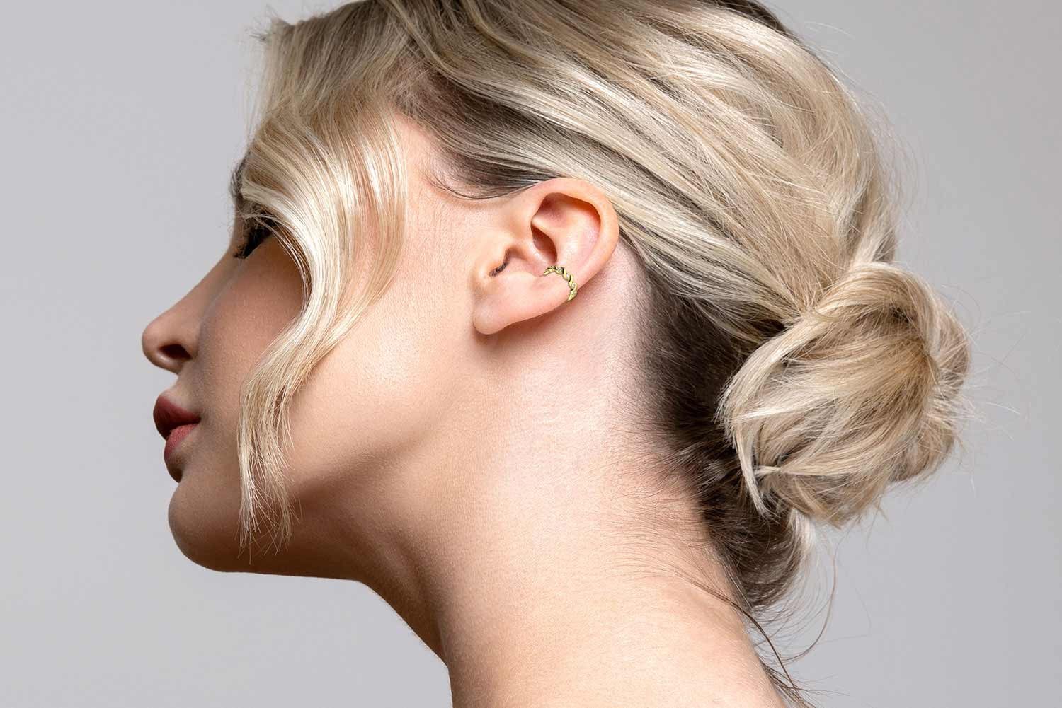 PIERCINGLINE Fake-Ear-Plug Chirurgenstahl Fake Ohrring GEFLOCHTEN günstig online kaufen