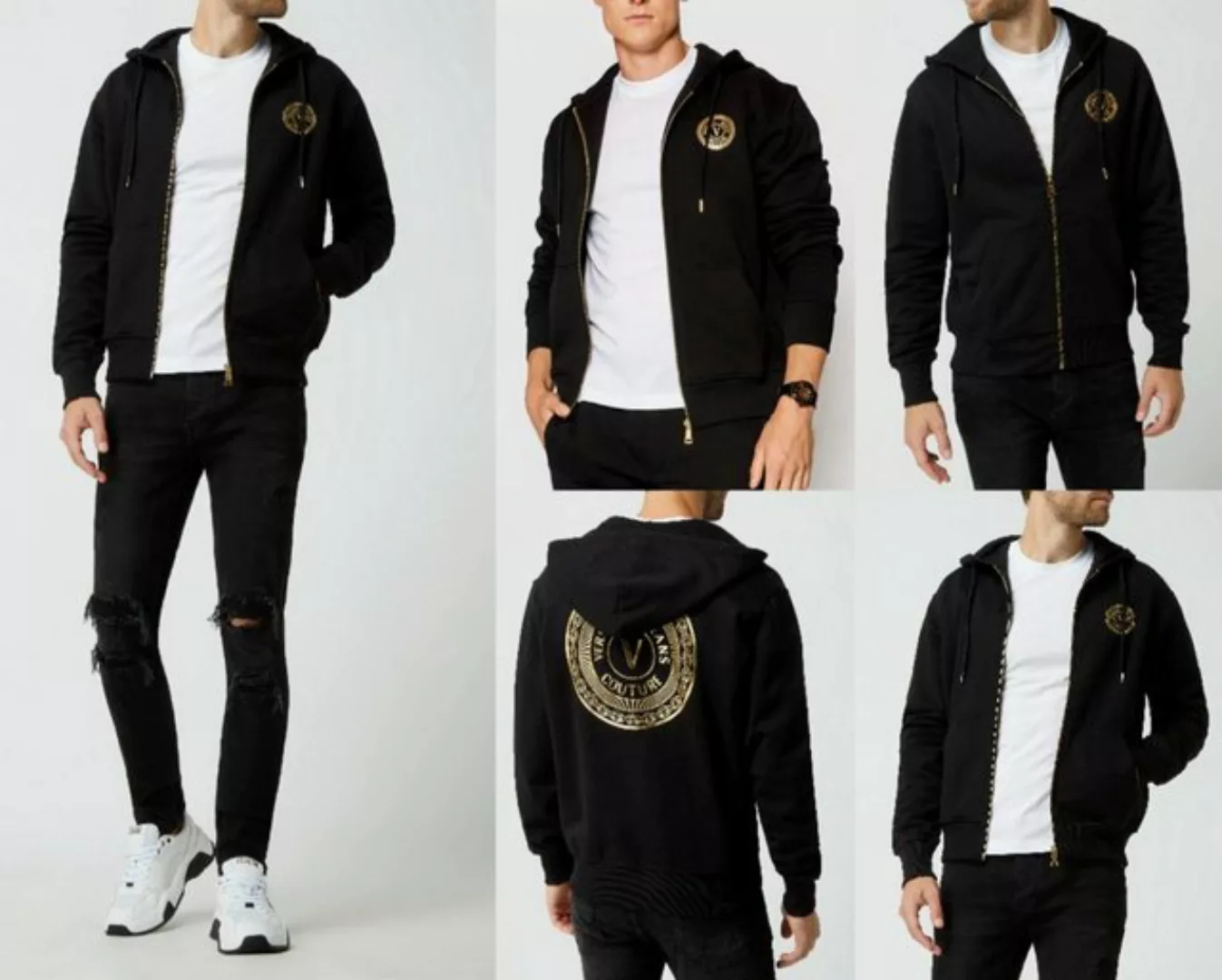 Versace Sweatjacke VERSACE JEANS COUTURE ZIP HOODIE Sweater Sweatshirt Jack günstig online kaufen