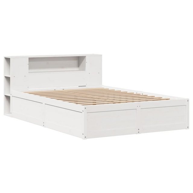 vidaXL Bett Massivholzbett ohne Matratze Weiß 150x200 cm Kiefernholz günstig online kaufen