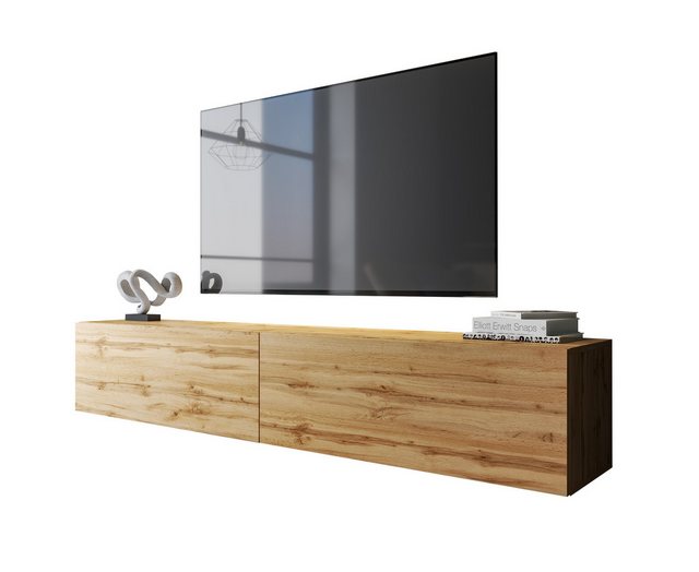 Furnix TV-Schrank COLGARS M9 Hängendes Lowboard RTV-Schrank B200 x H36 x T3 günstig online kaufen