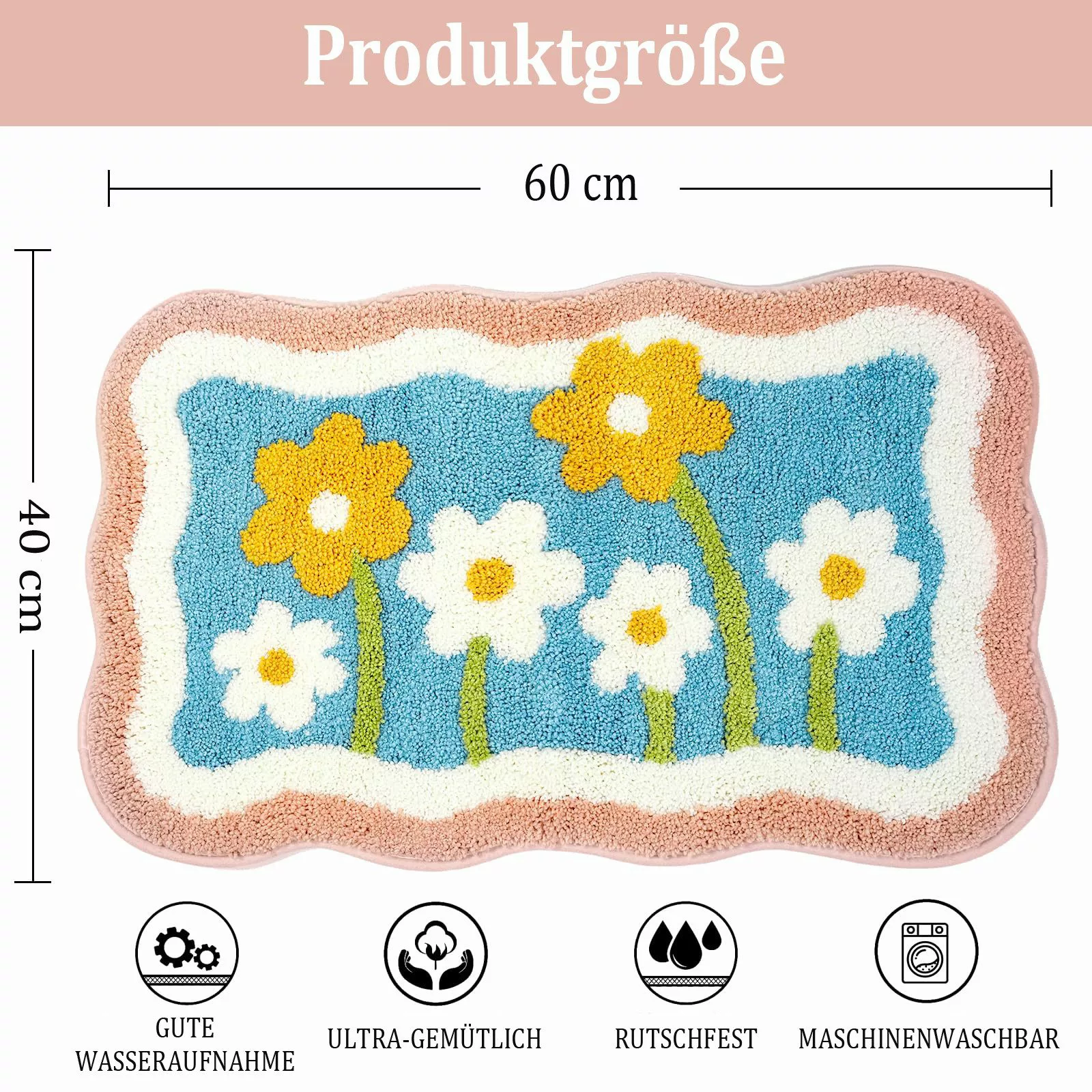 Kaket Badematte 40 x 60 cm günstig online kaufen