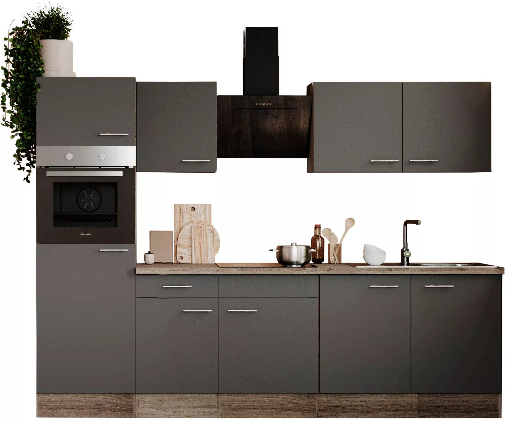 RESPEKTA Küche "Oliver", Breite 270 cm, wechselseitig aufbaubar günstig online kaufen