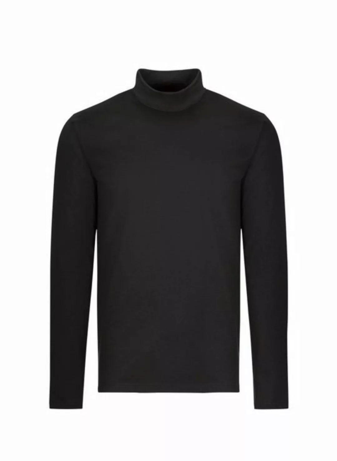 Trigema Longsleeve TRIGEMA Langarm Shirt mit Stehkragen (1-tlg) günstig online kaufen