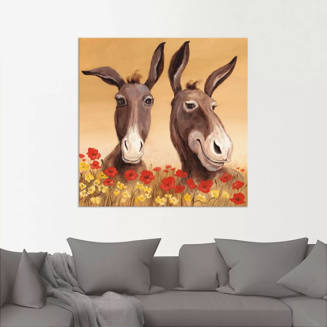 Artland Wandbild »Esel«, Haustiere, (1 St.), als Alubild, Outdoorbild, Lein günstig online kaufen