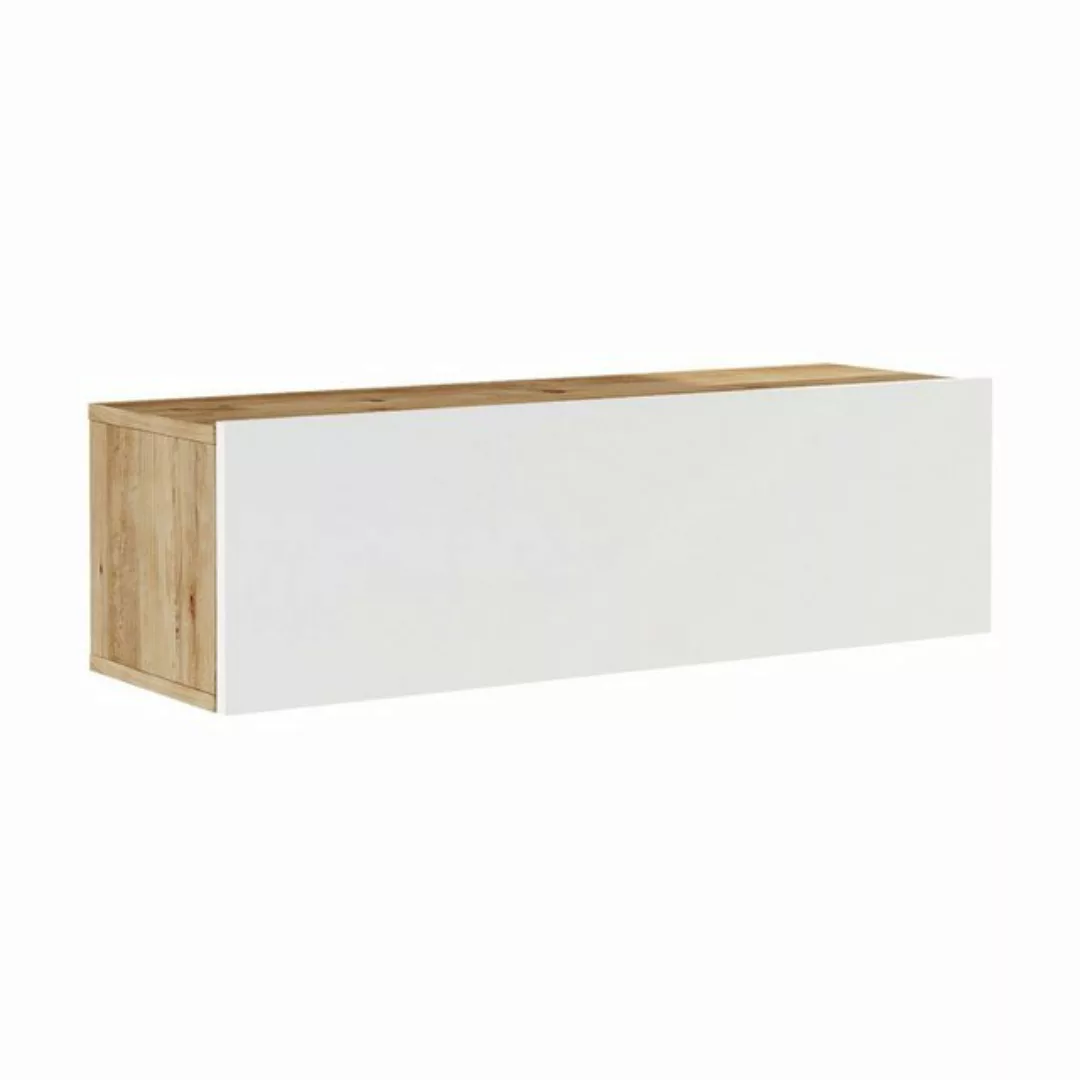 en.casa TV-Schrank »Lapinlahti« 100x31,5x29,5cm Eiche rustikal/Weiß günstig online kaufen