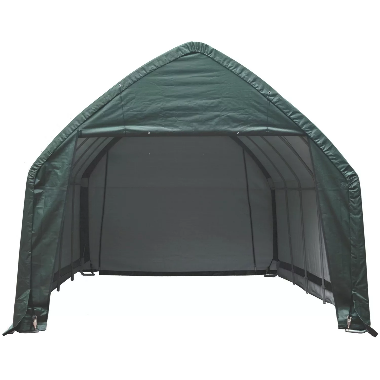 ShelterLogic Garage 23,8m² Grün 390 cm x 610 cm günstig online kaufen