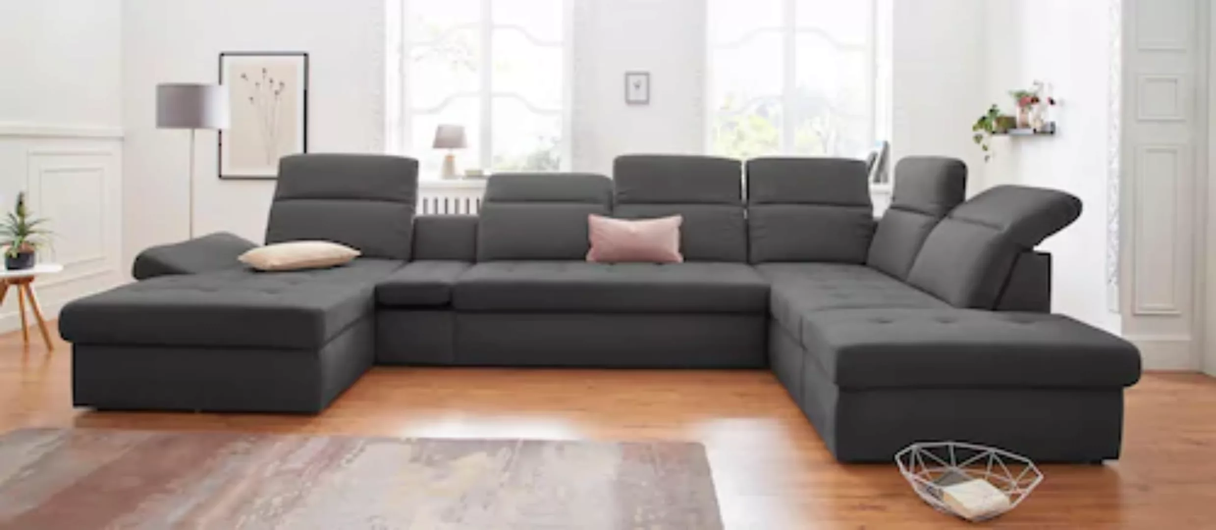 sit&more Wohnlandschaft »Stardust U-Form«, inklusive Kopfteilverstellung, A günstig online kaufen