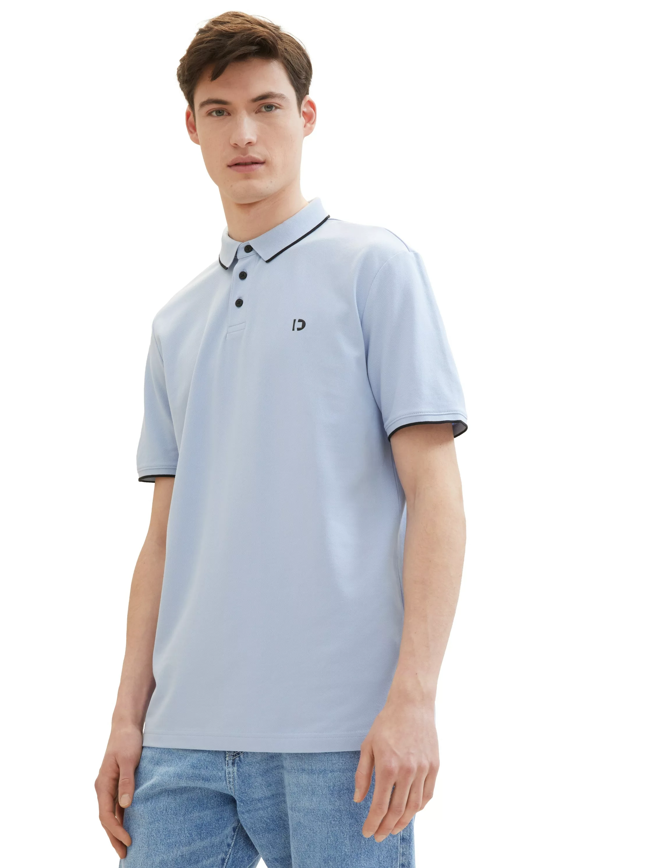 TOM TAILOR Poloshirt Poloshirt Kurzarmshirt mit Polokragen (1-tlg) günstig online kaufen