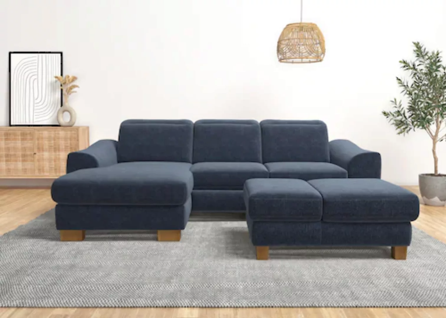 Home affaire Ecksofa »Dundee L-Form«, wahlweise mit Kopfteilverstellung und günstig online kaufen