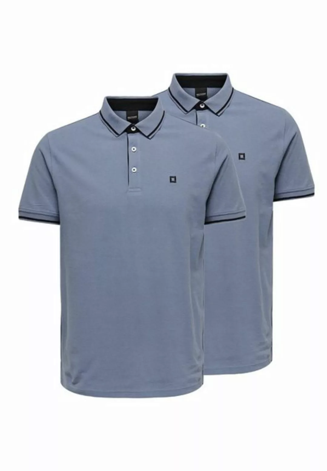 ONLY & SONS Poloshirt 2er Pack Onsefletcher (Spar-Set, 2-tlg) Poloshirt - B günstig online kaufen