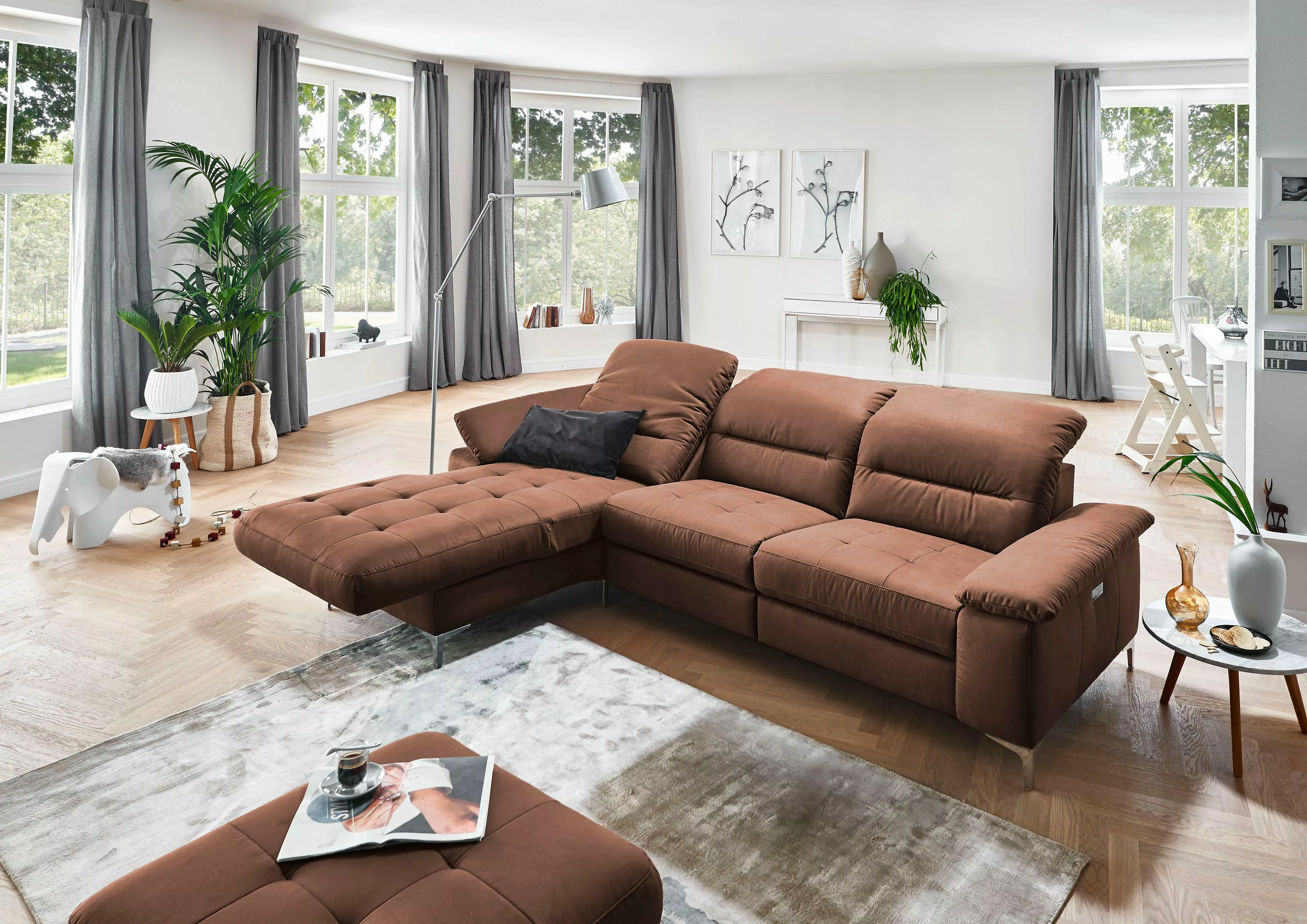 Places of Style Ecksofa "Basel L-Form" günstig online kaufen