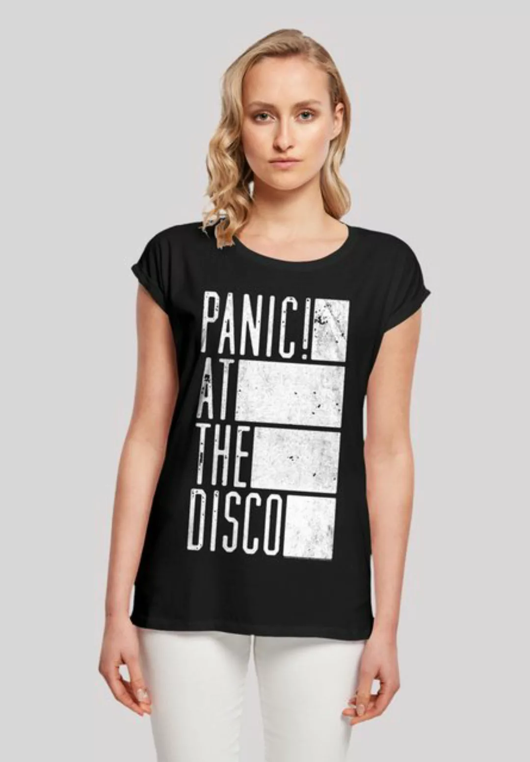 F4NT4STIC T-Shirt "Panic At The Disco Block Text", Premium Qualität günstig online kaufen