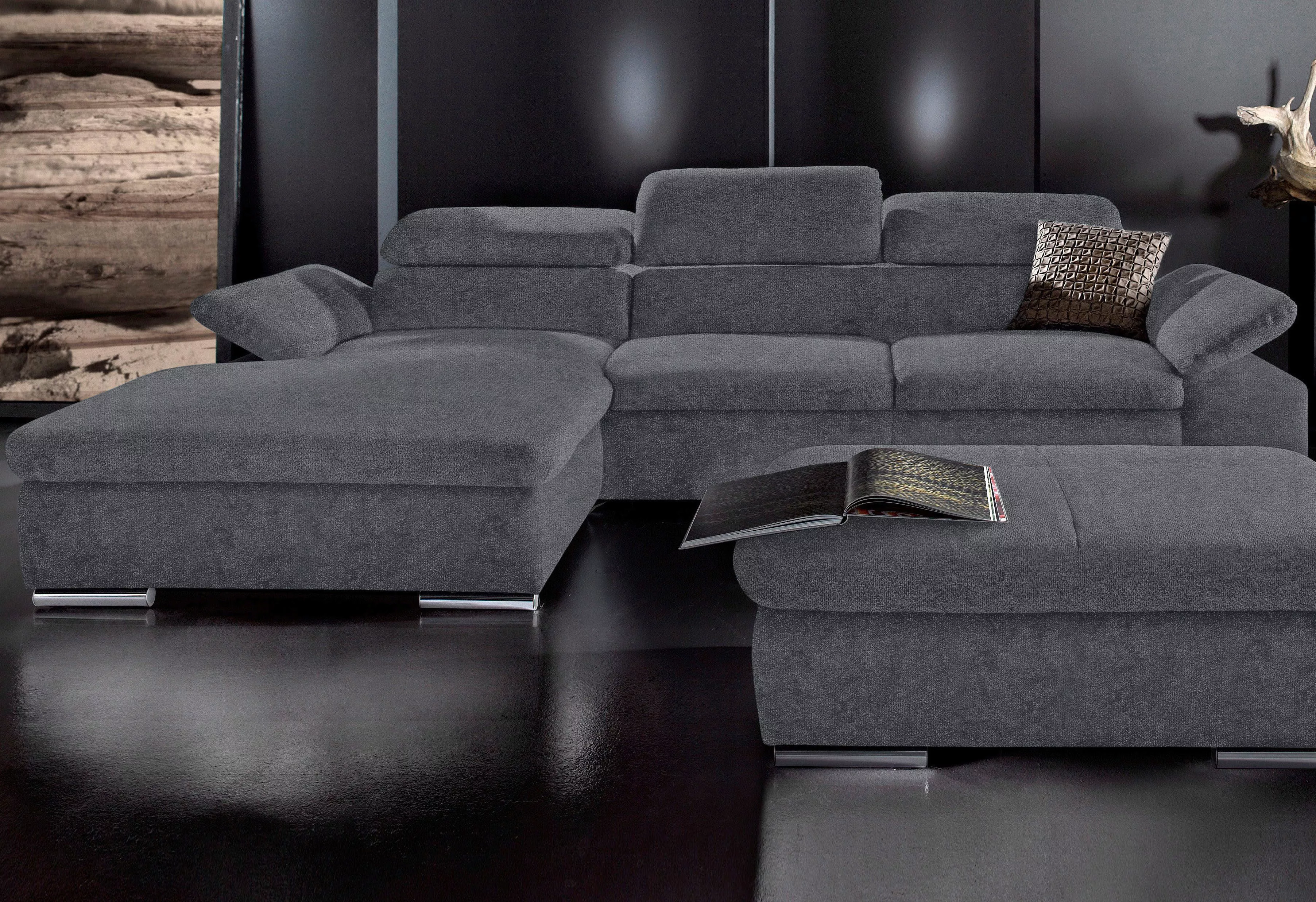 sit&more Ecksofa "Alcudia L-Form", wahlweise mit Bettfunktion günstig online kaufen