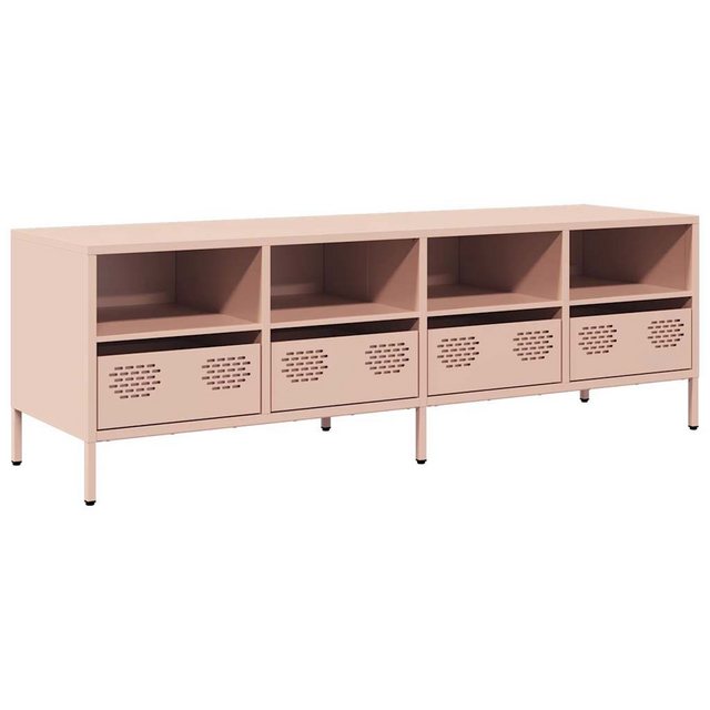 vidaXL TV-Schrank TV-Schrank Rosa 135x39x43,5 cm Kaltgewalzter Stahl (1-St) günstig online kaufen