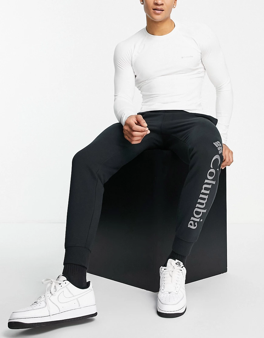 Columbia – CSC – Fleece-Jogginghose mit Logo in Schwarz günstig online kaufen