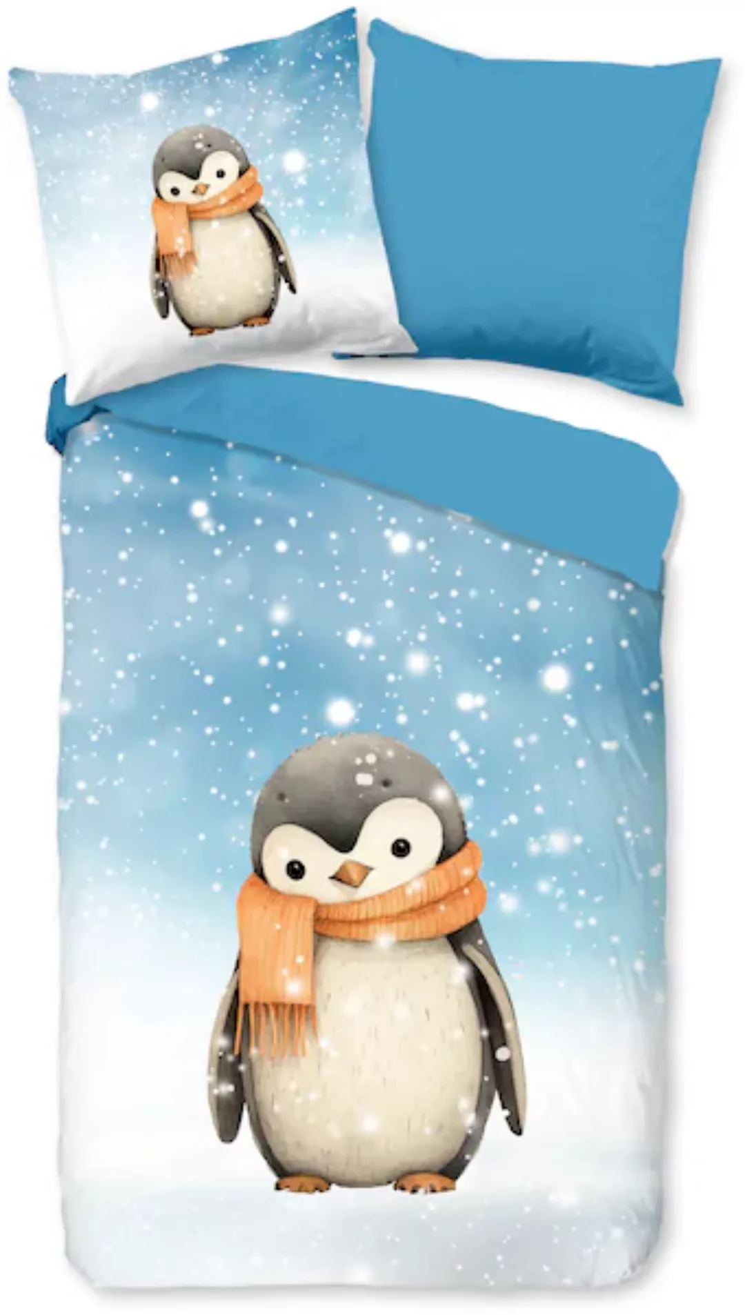 good morning Kinderbettwäsche »Pingi«, Flanell, Biber, 135x200, Winter, War günstig online kaufen