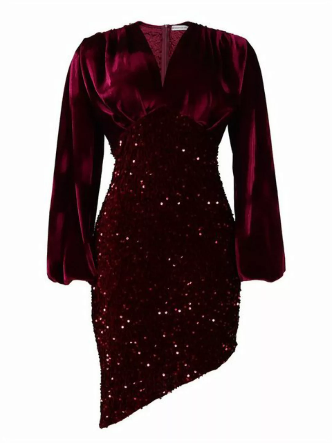 AFAZ New Trading UG Abendkleid Hüftbetontes Kleid mit V-Ausschnitt und Pail günstig online kaufen