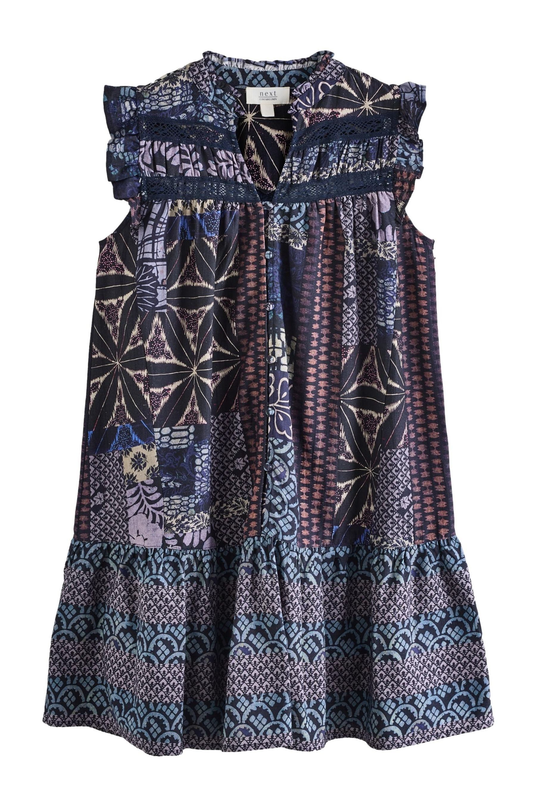 Next A-Linien-Kleid Minikleid mit Spitzeneinsatz, Rüschen günstig online kaufen