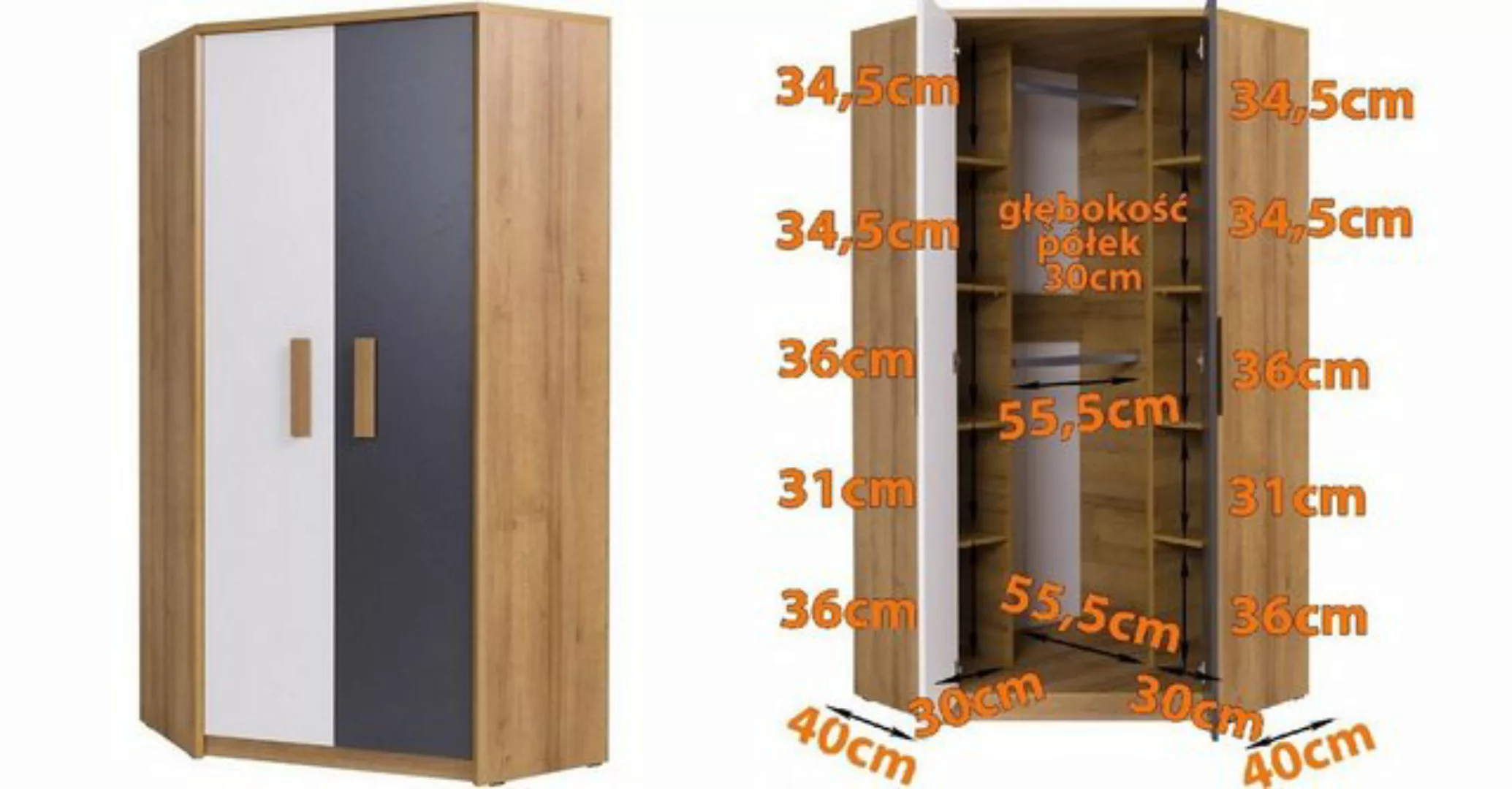 Marmex Möbel Mehrzweckschrank-Set Quatro Set 7, (5-St) günstig online kaufen