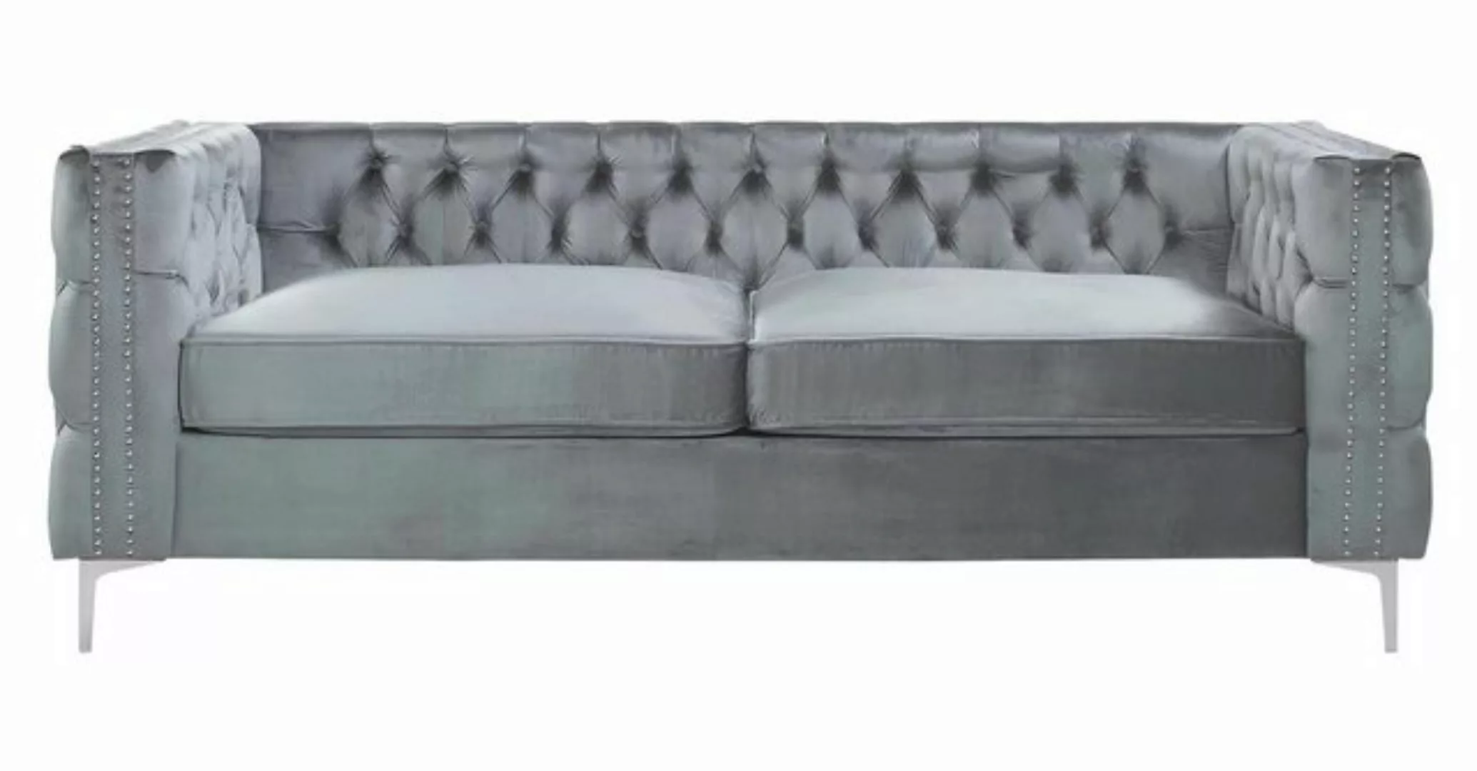 Xlmoebel Sofa Neue Chesterfield Stoff-Sofas für das Wohnzimmer mit drei Sit günstig online kaufen