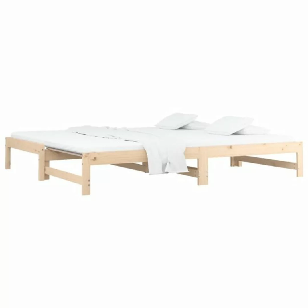 furnicato Bett Tagesbett Ausziehbar 2x(90x190) cm Massivholz Kiefer (1-tlg) günstig online kaufen