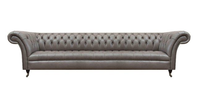 JVmoebel Sofa Moderner Chesterfield 4-Sitzer Luxuriöse Couch Ledermöbel Vie günstig online kaufen