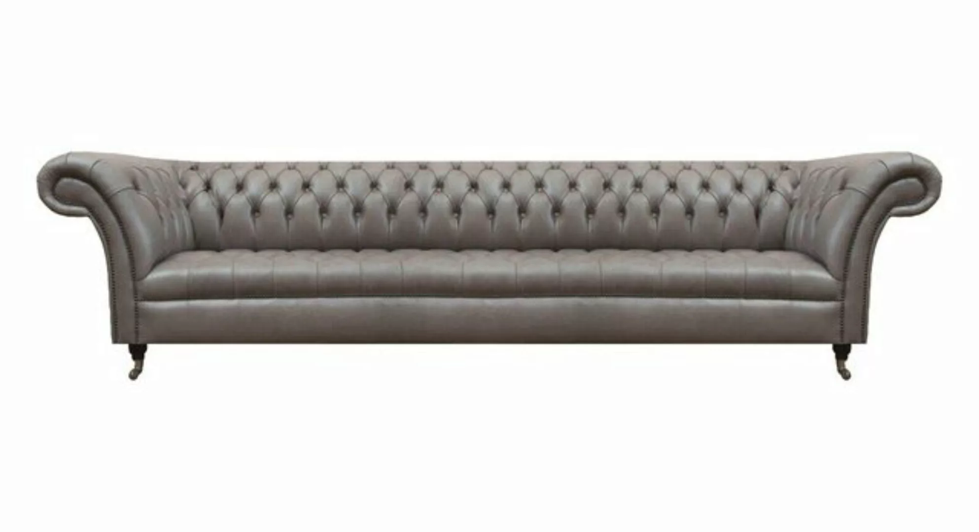 JVmoebel Sofa Moderner Chesterfield 4-Sitzer Luxuriöse Couch Ledermöbel Vie günstig online kaufen