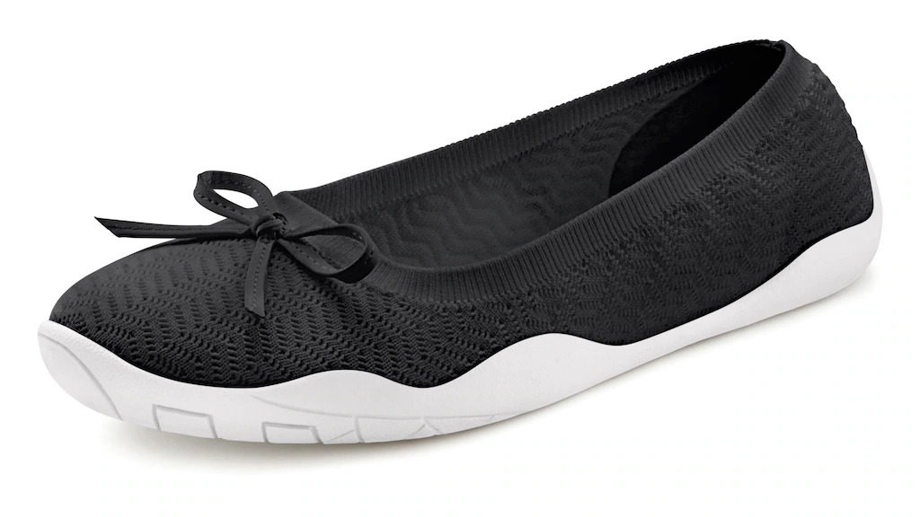 LASCANA Sneaker Ballerinas "Slip-On-Sneaker", mit flacher & flexibler Sohle günstig online kaufen