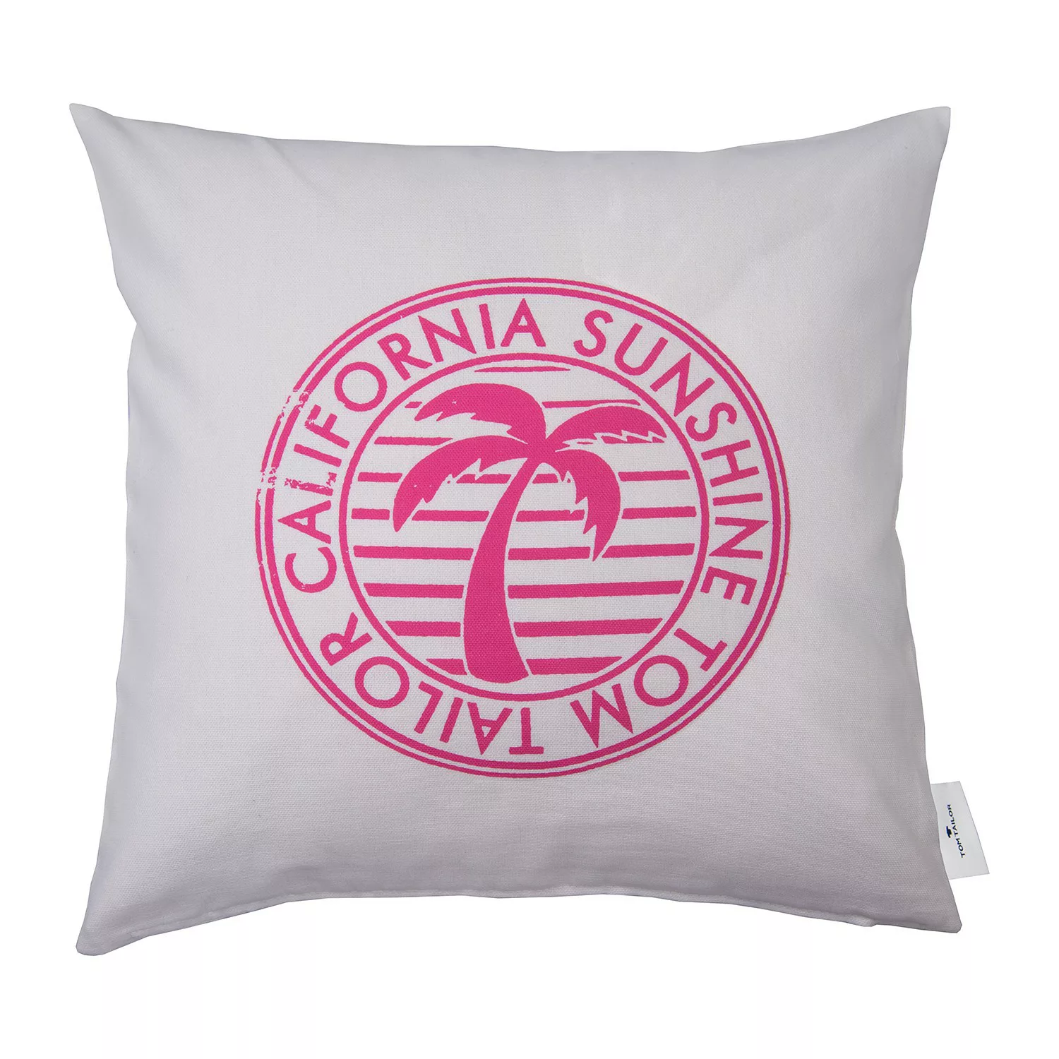 home24 Tom Tailor Kissenbezug California Sunshine Weiß/Dunkelblau 40x40 cm günstig online kaufen