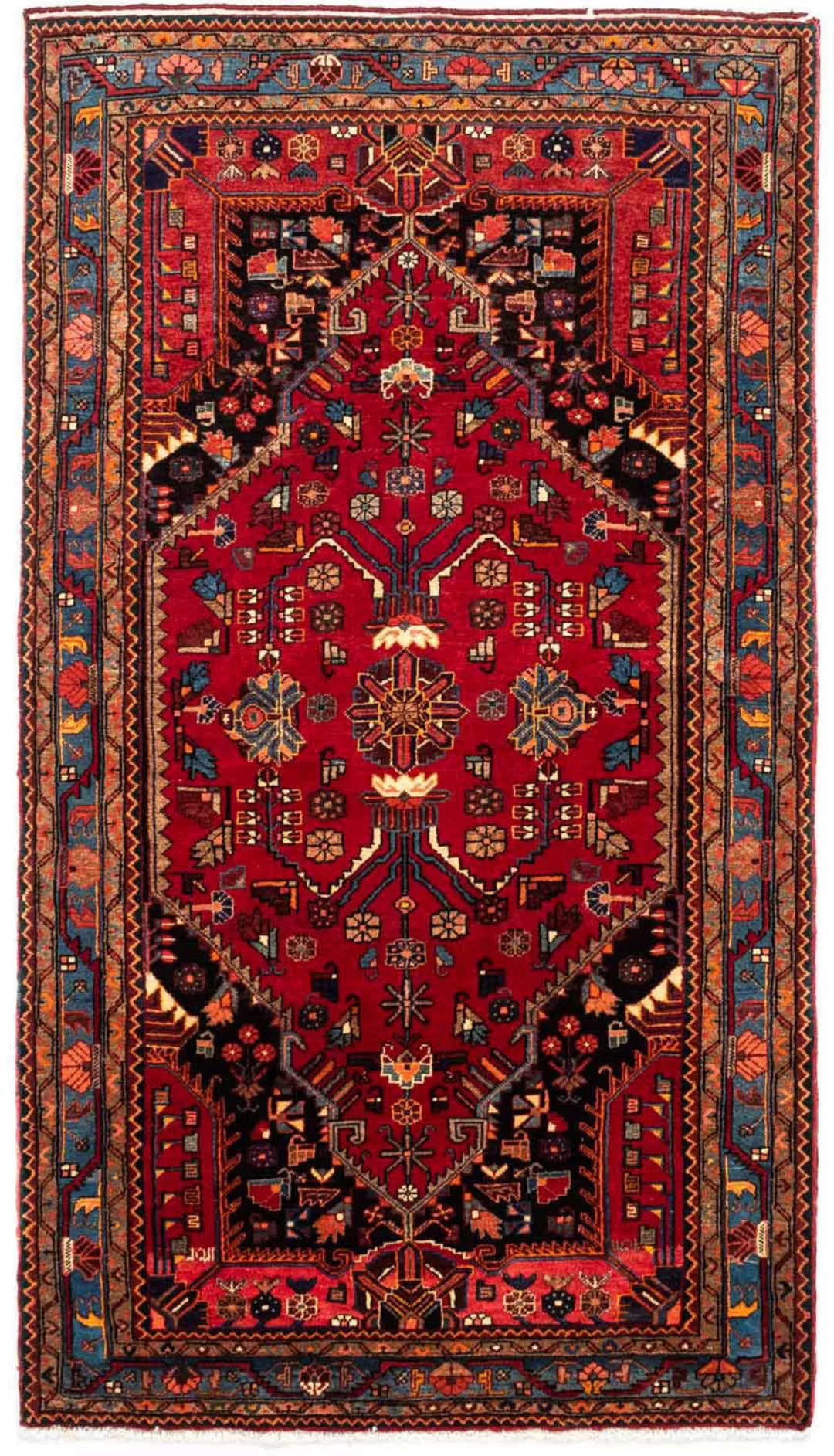 morgenland Wollteppich »Shiraz Medaillon 272 x 183 cm«, rechteckig, 1 mm Hö günstig online kaufen