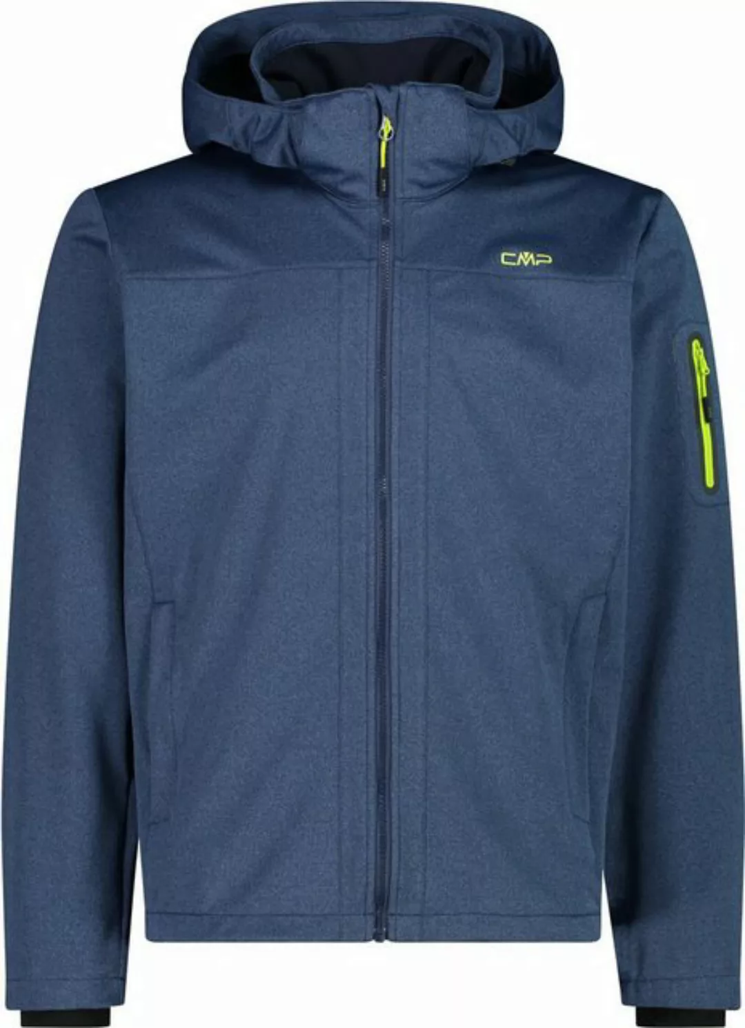 CMP Funktionsjacke MAN JACKET ZIP HOOD B.BLUE MEL-LIME günstig online kaufen