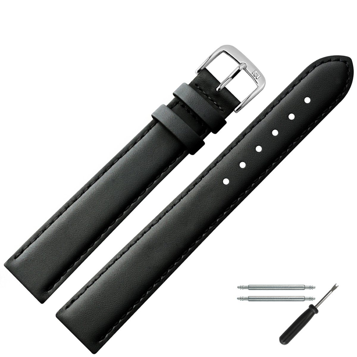 MARBURGER Uhrenarmband 22mm Leder XL Extra günstig online kaufen