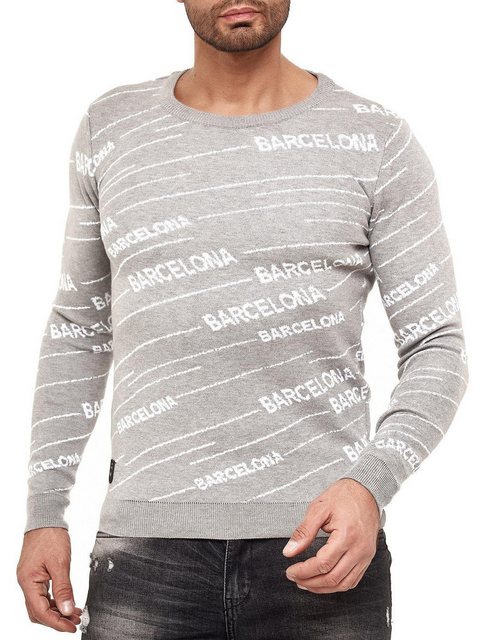 RedBridge Strickpullover Herren Strickpullover Pullover Striped Barcelona G günstig online kaufen