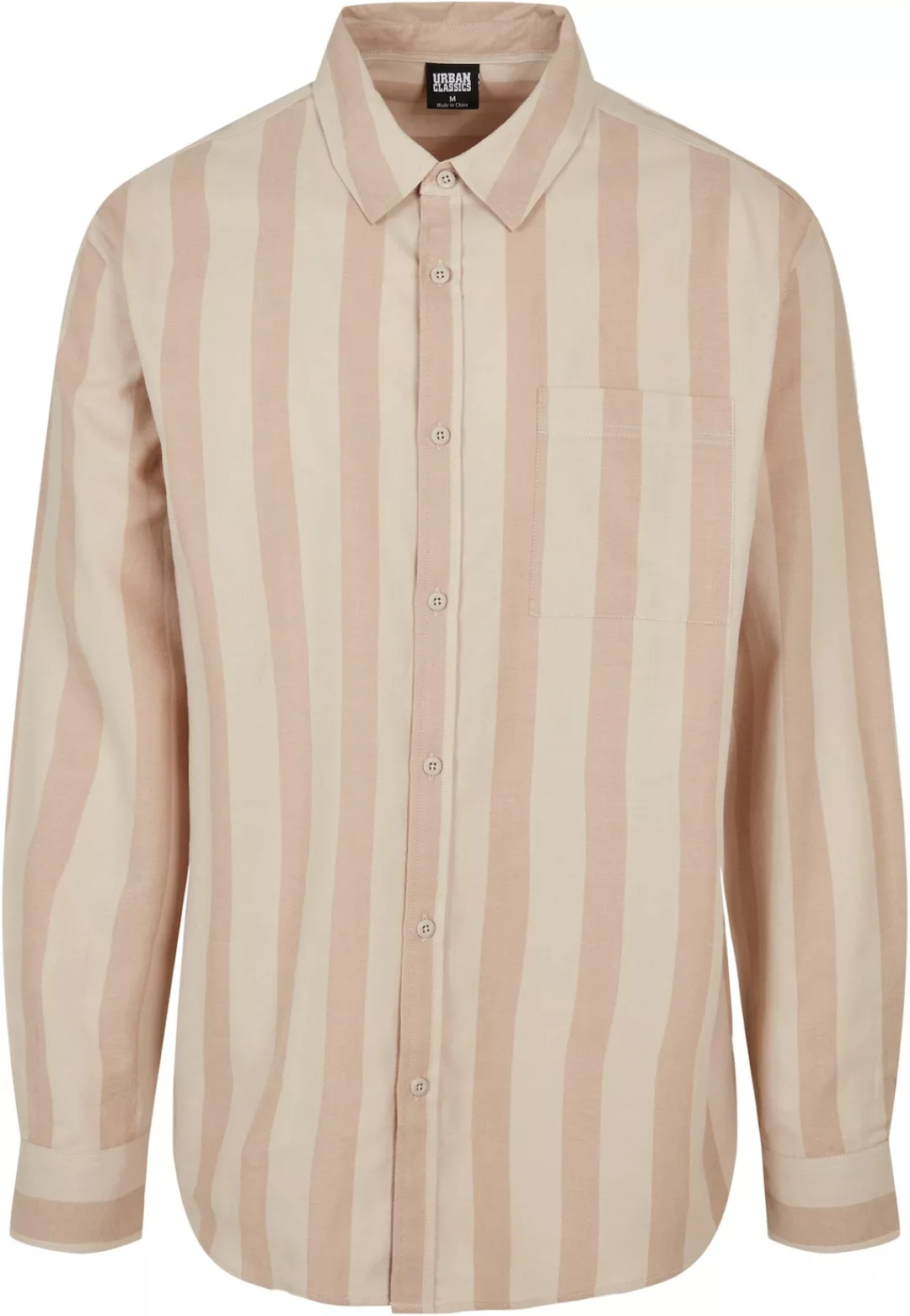 URBAN CLASSICS Langarmhemd "Urban Classics Herren Striped Shirt", (1 tlg.) günstig online kaufen