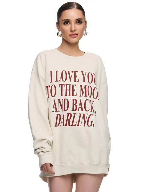 Worldclassca Longsweatshirt Worldclassca Oversized Sweatshirt LOVE YOU Prin günstig online kaufen