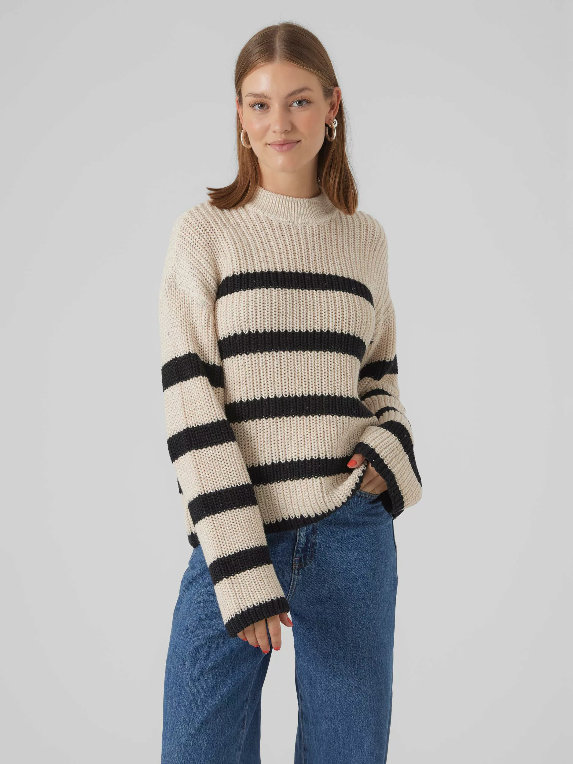 Vero Moda Strickpullover VMHILDA LS HIGHNECK PULLOVER GA NOOS günstig online kaufen