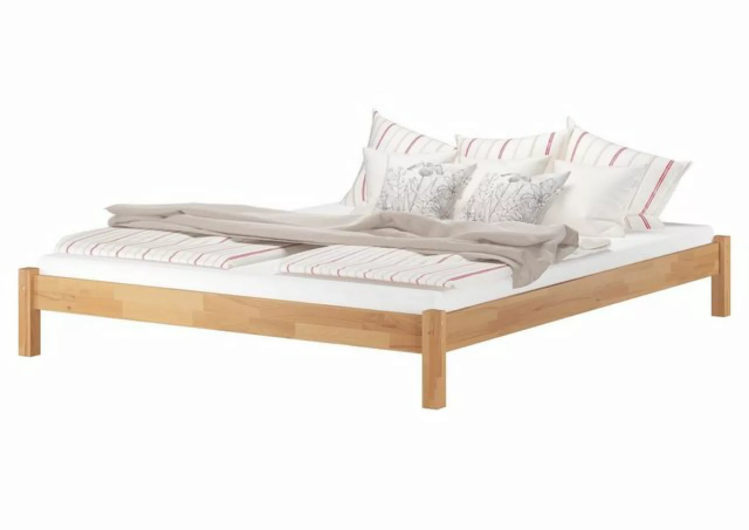 ERST-HOLZ Einzelbett Doppelbett Massivholz Kingsize-Bett Buche überlang 180 günstig online kaufen